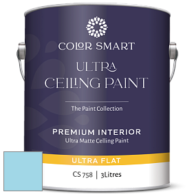 COLOR SMART CS 758 ULTRA CEILING PAINT ультраматовая краска цвет NCS S 0530-B 