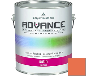 Краска Benjamin Moore 792. Advance Interior Paint-Satin эмаль цвет 2014-30 Tangy Orange