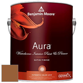 Benjamin Moore Aura 526 Waterborne Interior Satin Finish покрытие цвет NCS S 4550-Y30R 