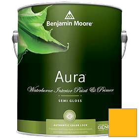 Краска Aura Waterborne Interior Semi-gloss Finish (528) цвет 2019-30 Sunflower