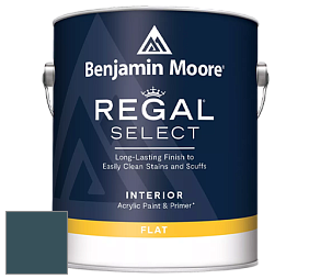 Benjamin Moore 547 Regal Select Waterborne Interior Flat Finish краска цвет NCS S 7020-B10G 