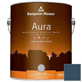 Краска Aura Waterborne Exterior Low Lustre Finish (634) цвет 2059-10 Marine Blue