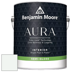 Benjamin Moore Aura 528 Waterborne Interior Semi-gloss Finish краска цвет OC-66 Snow White