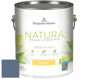 Benjamin Moore 512 Natura Interior Flat Finish матовая краска цвет 832 Blue Heron