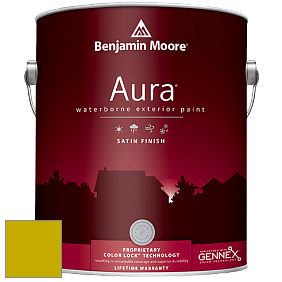 Benjamin Moore Aura 631 Waterborne Exterior Satin Finish краска цвет 2024-10 Chartreuse