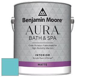 Benjamin Moore Aura 532 Bath & Spa Waterborne Interior Paint Matte Finish краска цвет 759 Madison Avenue