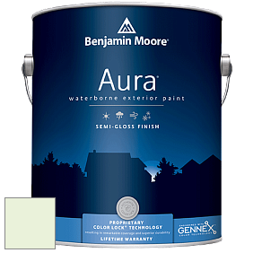 Benjamin Moore Aura 632 Waterborne Exterior Semi-Gloss Finish краска цвет 2030-70 Iced Mint