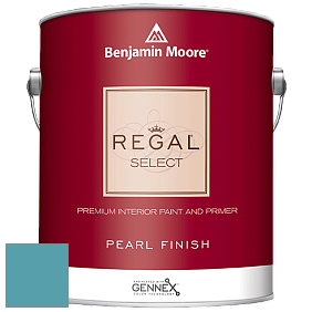 Benjamin Moore 550 Regal Select Waterborne Interior Pearl Finish краска цвет 2054-40 Blue Lagoon