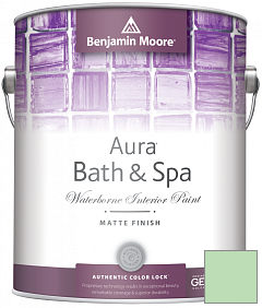 Краска Benjamin Moore Aura Bath & Spa Interior Paint Matte Finish (532) цвет 570 Grassy Meadows