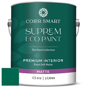 COLOR SMART CS 619 SUPREM ECO PAINT матовая краска цвет NCS S 4550-B90G 