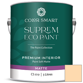 Краска COLOR SMART CS 619 SUPREM ECO PAINT матовая краска цвет 150 Peach Yogurt