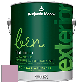 Benjamin Moore Ben 541 Waterborne Exterior Flat Finish краска цвет 1362 Cranberry Ice