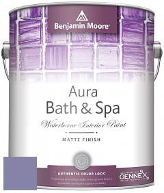 Benjamin Moore Aura 532 Bath & Spa Waterborne Interior Paint Matte Finish краска цвет 2070-40 Spring Purple