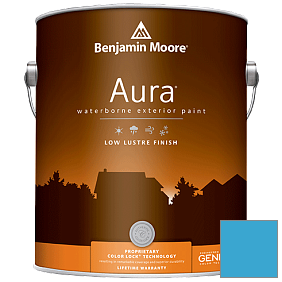 Краска Aura Waterborne Exterior Low Lustre Finish (634) цвет 790 Bayberry Blue