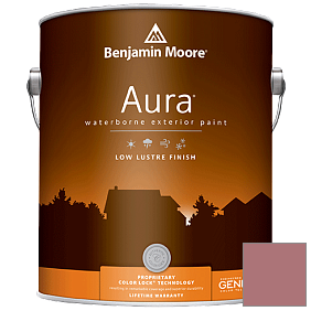 Краска Aura Waterborne Exterior Low Lustre Finish (634) цвет 1280 Burgundy Rose