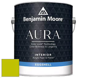Benjamin Moore Aura 524 Waterborne Interior Eggshell Finish краска цвет 2025-10 Bright Lime