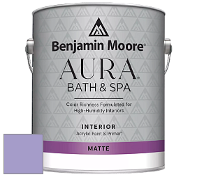 Benjamin Moore Aura 532 Bath & Spa Waterborne Interior Paint Matte Finish краска цвет 1397 Mighty Aphrodite