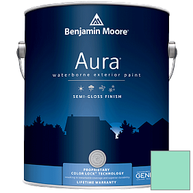 Краска Aura Waterborne Exterior Semi-Gloss Finish (632) цвет 2039-50 Mermaid Green