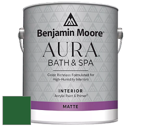 Benjamin Moore Aura 532 Bath & Spa Waterborne Interior Paint Matte Finish краска цвет RAL 6002 