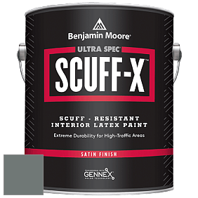 Benjamin Moore 486 Ultra Spec SCUFF-X Interior Satin Finish краска цвет NCS S 6005-B80G 