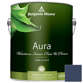 Краска Aura Waterborne Interior Semi-gloss Finish (528) цвет 2064-10 Bold Blue