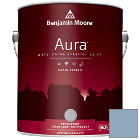 Краска Aura Waterborne Exterior Satin Finish (631) цвет 830 Harlequin Blue