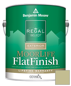 Краска Regal Select Exterior Paint-MoorLife Flat Finish (W105) цвет AF-415 