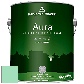 Benjamin Moore Aura 629 Waterborne Exterior Flat Finish краска цвет 2037-50 Greenwood Lake