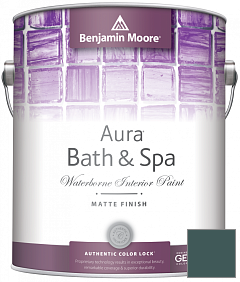 Краска Benjamin Moore Aura Bath & Spa Interior Paint Matte Finish (532) цвет 2053-10 Mallard Green