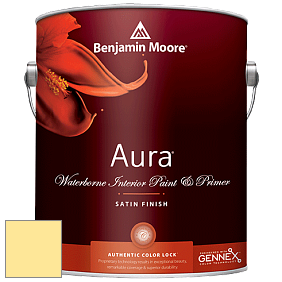 Benjamin Moore Aura 526 Waterborne Interior Satin Finish покрытие цвет 2022-50 Sundance