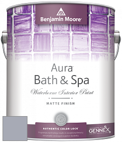 Benjamin Moore Aura 532 Bath & Spa Waterborne Interior Paint Matte Finish краска цвет 2118-50 Excalibur Gray