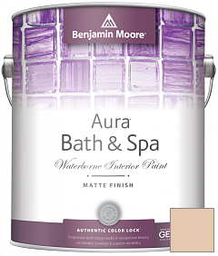 Краска Benjamin Moore Aura Bath & Spa Interior Paint Matte Finish (532) цвет 1143 Powder Puff