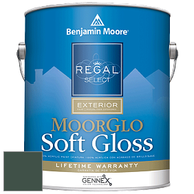 Benjamin Moore W096 Regal Select Exterior Paint-Moor GloSoft Gloss Finish краска цвет 2041-10 Hunter Green