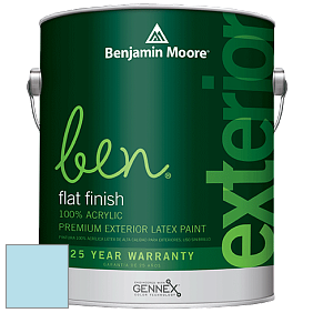 Benjamin Moore Ben 541 Waterborne Exterior Flat Finish краска цвет 785 Morning Glory