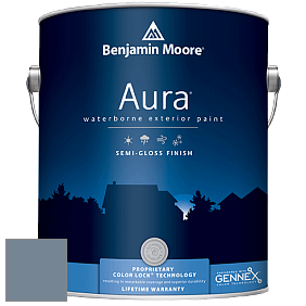 Benjamin Moore Aura 632 Waterborne Exterior Semi-Gloss Finish краска цвет 1629 Bachelor Blue