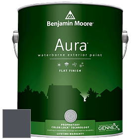 Benjamin Moore Aura 629 Waterborne Exterior Flat Finish краска цвет 2119-30 Baby Seal Black