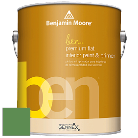 Benjamin Moore Ben W625 Premium Interior Latex Flat краска цвет 2034-30 Grassy Fields