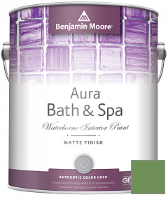 Краска Benjamin Moore Aura Bath & Spa Interior Paint Matte Finish (532) цвет 553 Richmond Green