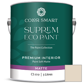 Краска COLOR SMART CS 619 SUPREM ECO PAINT матовая краска цвет 964 White Sand