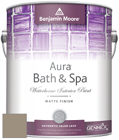 Benjamin Moore Aura 532 Bath & Spa Waterborne Interior Paint Matte Finish краска цвет 978 Raccoon Hollow