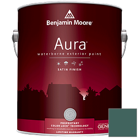 Краска Aura Waterborne Exterior Satin Finish (631) цвет 2051-20 Pine Green