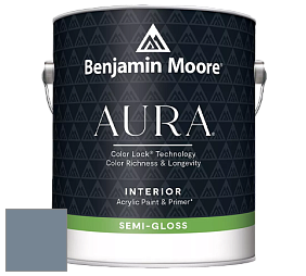 Benjamin Moore Aura 528 Waterborne Interior Semi-gloss Finish краска цвет 1629 Bachelor Blue