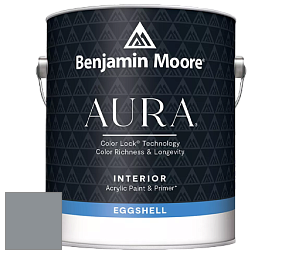Benjamin Moore Aura 524 Waterborne Interior Eggshell Finish краска цвет 2124-30 Deep Silver