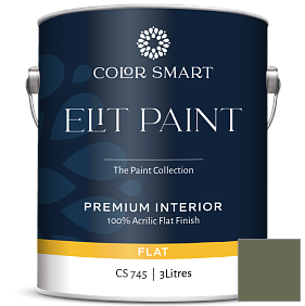 Краска COLOR SMART CS 745 ELIT PAINT глубокоматовая моющаяся краска цвет 441 Alligator Alley