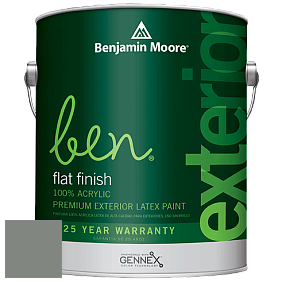 Benjamin Moore Ben 541 Waterborne Exterior Flat Finish краска цвет HC-163 BM HC-163