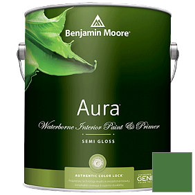 Краска Aura Waterborne Interior Semi-gloss Finish (528) цвет 2034-10 Clover Green