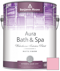 Краска Benjamin Moore Aura Bath & Spa Interior Paint Matte Finish (532) цвет 1325 Pure Pink
