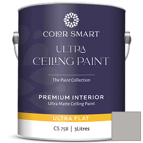 Краска COLOR SMART CS 758 ULTRA CEILING PAINT ультраматовая краска цвет 1467 Baltic Gray
