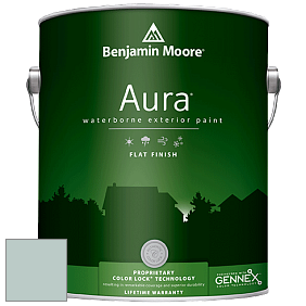 Benjamin Moore Aura 629 Waterborne Exterior Flat Finish краска цвет 688 Seacliff Heights