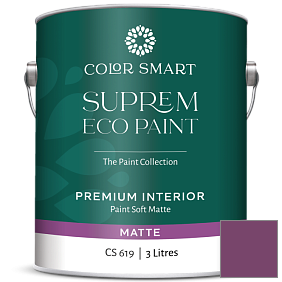 Краска COLOR SMART CS 619 SUPREM ECO PAINT матовая краска цвет 2074-20 Summer Plum